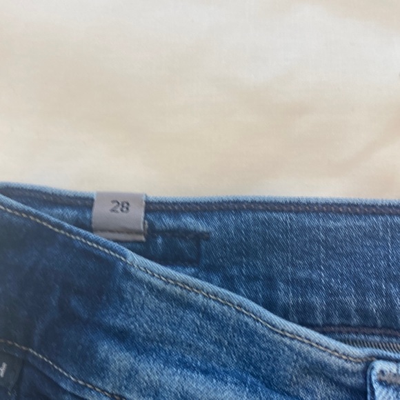 Citizens of Humanity Rocket Crop High Rise Skinny Distressed Blue Jeans Size 28 - Picture 6 of 11